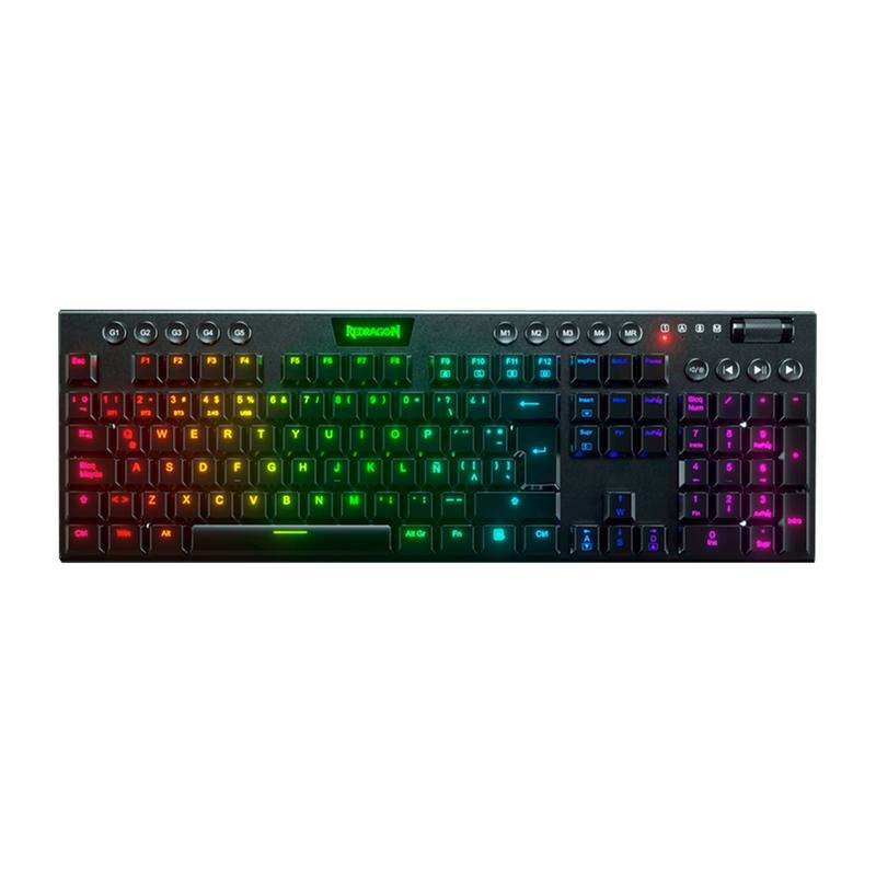 TECLADO REDRAGON HORUS CHROMA RGB INALAMBRICO K618