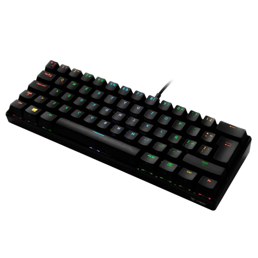 TECLADO VSG MINTAKA NEGRO SWITCH AZUL KM 981