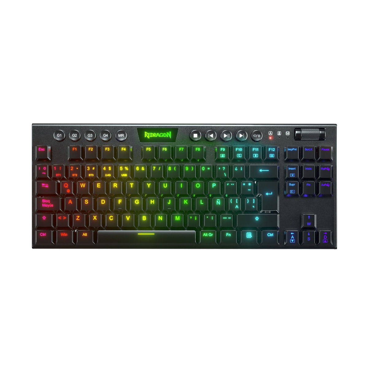 TECLADO REDRAGON HORUS CHROMA RGB INALAMBRICO K621 TECLADO REDRAGON HORUS CHROMA RGB INALAMBRICO K621