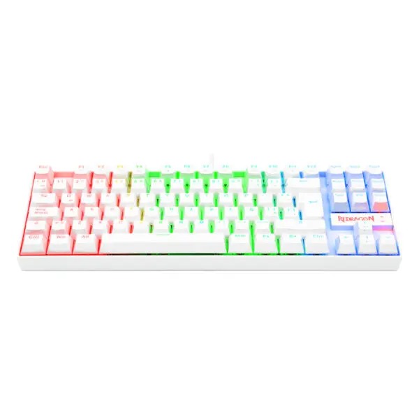 TECLADO REDRAGON KUMARA K552RGB BLANCO SWITCH ROJO