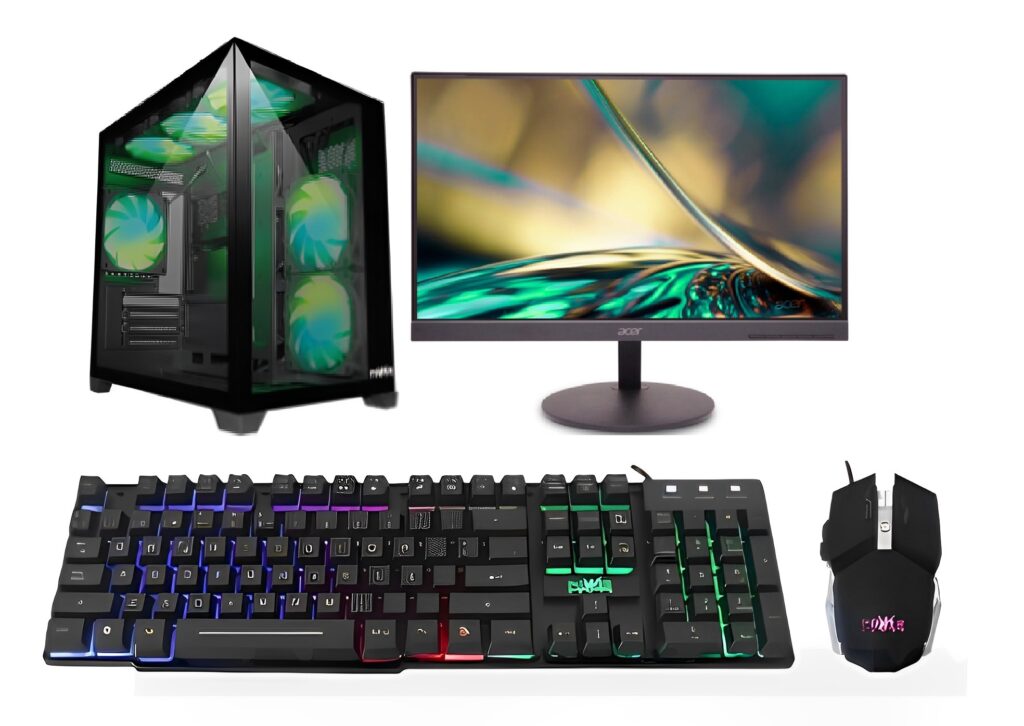 COMPUTADOR GAMER AMD RYZEN 7 8700F VIDEO RTX 5060 8GB MEMORIA 16GB DISCO SSD 512GB MONITOR ACER