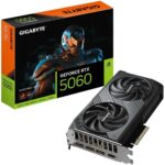 TARJETA DE VIDEO GIGABYTE GEFORCE RTX 5060 8GB DDR6 WINDFORCE MAX OC
