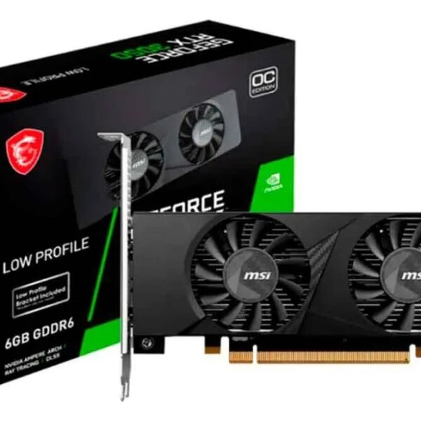 TARJETA DE VIDEO MSI GEFORCE RTX 3050 6GB DDR6 OC EDITION LOW PROFILE