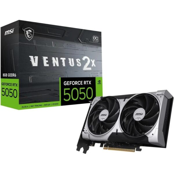 TARJETA DE VIDEO MSI GEFORCE RTX 5050 8GB DDR6 OC EDITION VENTUS 2X
