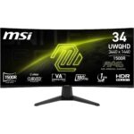 MONITOR MSI 34" GAMER MAG346CQ CURVO 2K (2560 x 1440)/180HZ