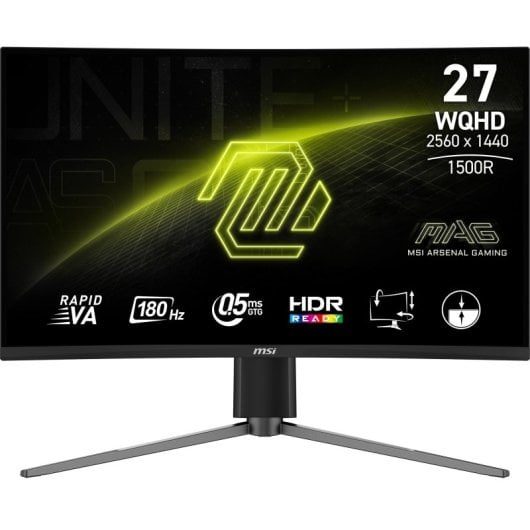 MONITOR MSI 27" GAMER MAG275 CURVO CQF 2K (2560 x 1440)/180HZ