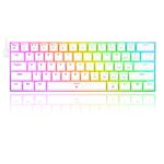 TECLADO REDRAGON DRAGONBORN BLANCO K630 SWITCH ROJO