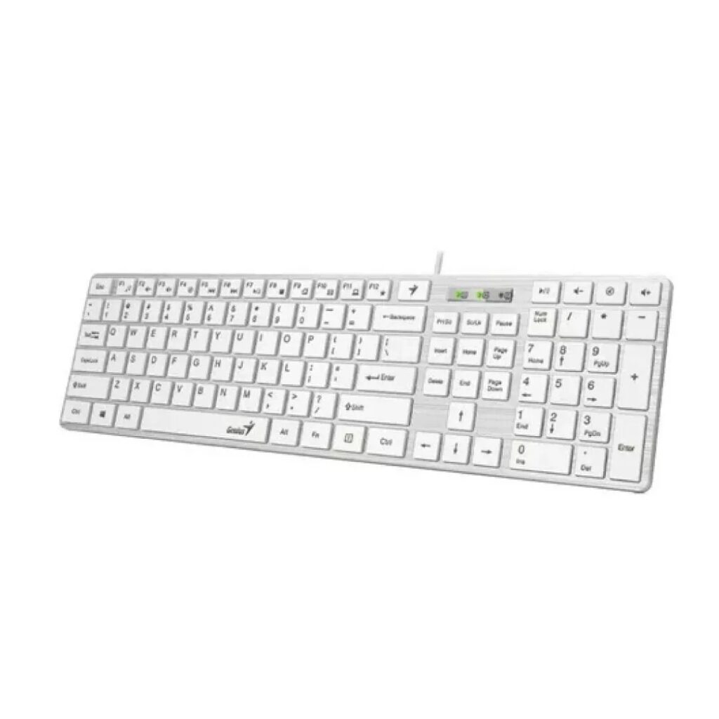 TECLADO GENIUS SLIMSTAR 126 BLANCO