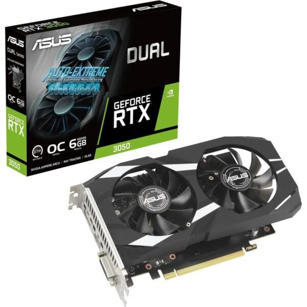 TARJETA DE VIDEO ASUS DUAL GEFORCE RTX 3050 6GB OC