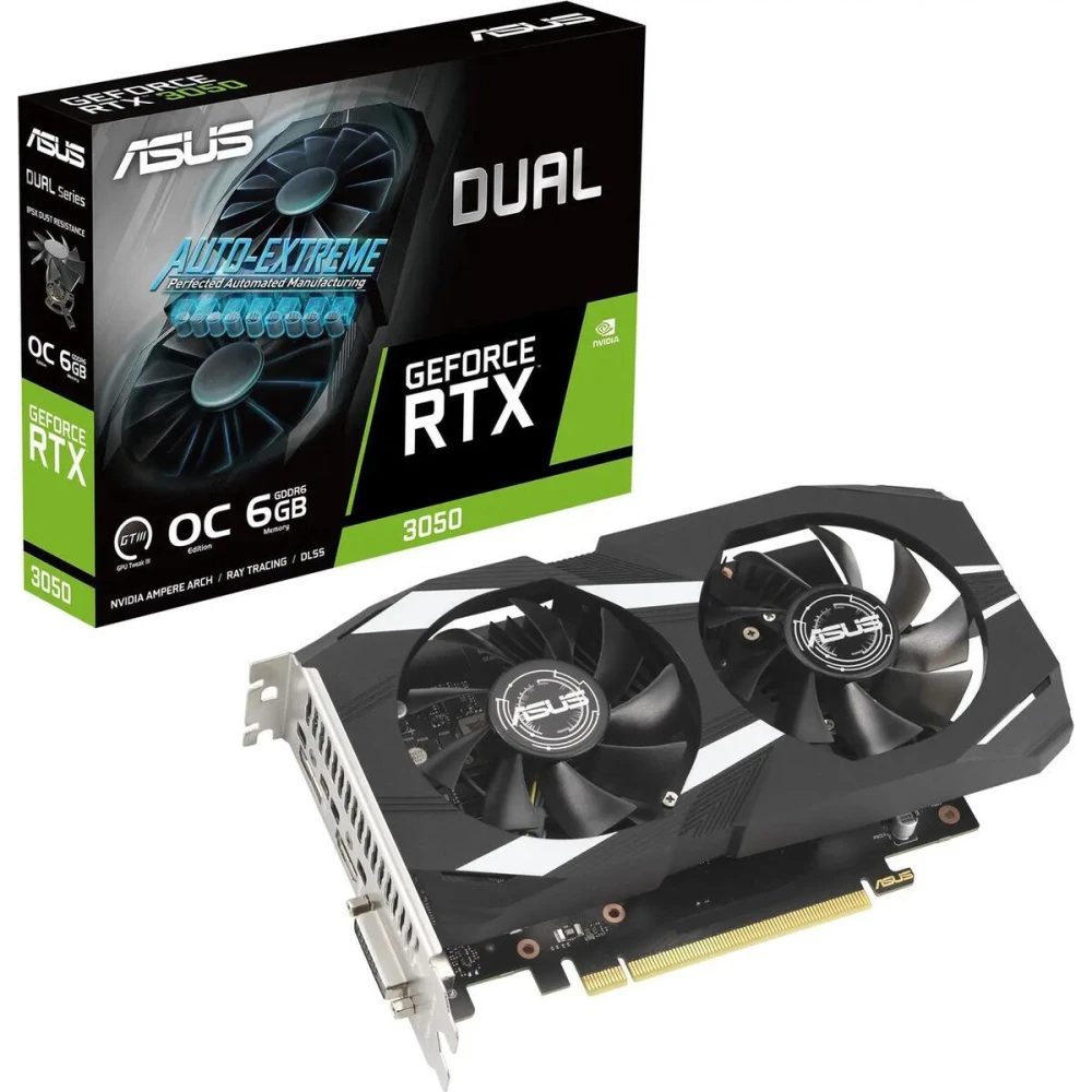 TARJETA DE VIDEO ASUS DUAL GEFORCE RTX 3050 6GB OC