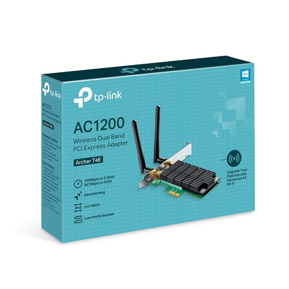 ADAPTADOR TP-LINK AC1200 PCI-E DOS ANTENAS ARCHER T4E