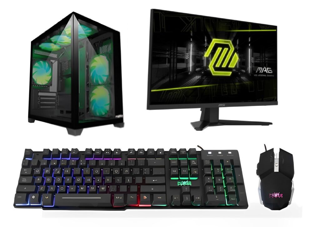 COMPUTADOR AMD RYZEN 5 8600G/ MEMORIA 16GB/ DISCO SSD 512GB/ MONITOR MSI 27"