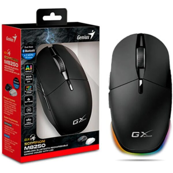 MOUSE GENIUS GAMER INALAMBRICO M8250