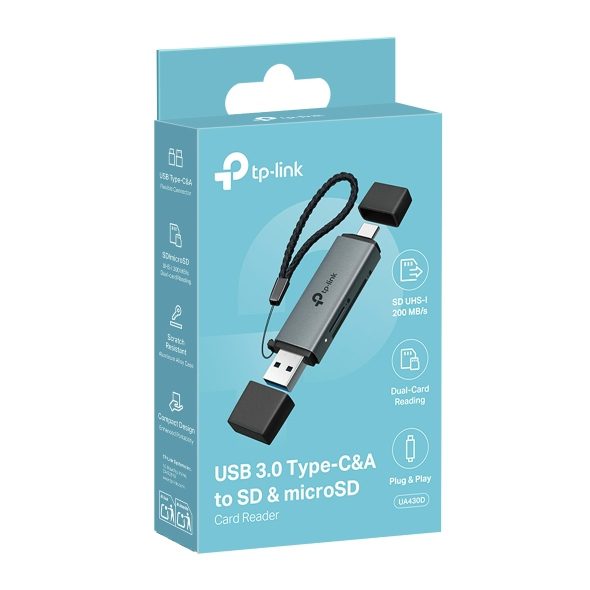 ADAPTADOR TP-LINK PARA TARJETAS SD Y MICRO SD UA430D