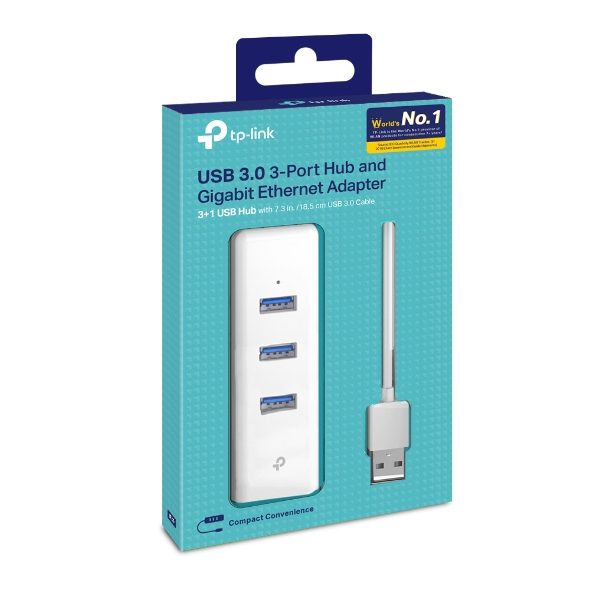 ADAPTADOR TP-LINK USB A RJ45 + PUERTOS USB 3.0 UE330