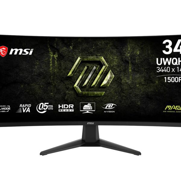 MONITOR MSI 34" GAMER MAG346CQDF 2K (3440 x 1440)/200HZ