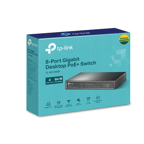 SWITCH 8 PUERTOS POE TP LINK GIGABYTE TL-SG1008P